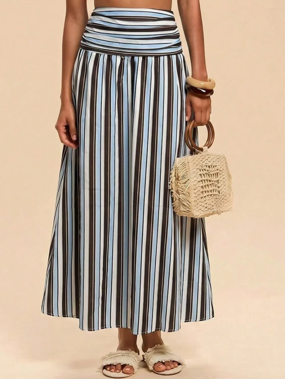 MODA ME COUTURE multicolor striped
